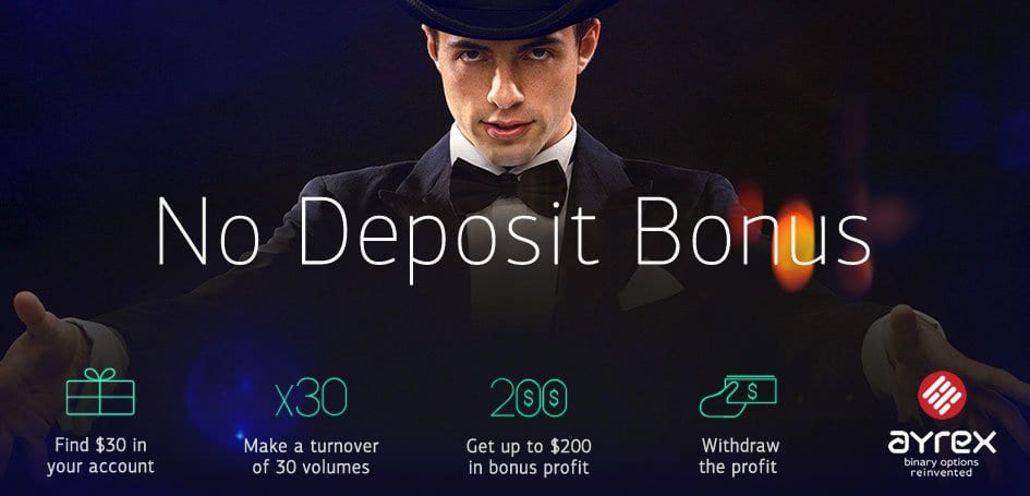 No deposit bonus new binary options brokers