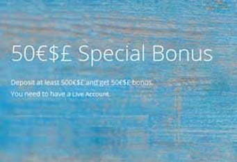 50€$£ Special Forex Bonus – TICKMILL