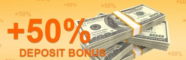 50% Forex Welcome Deposit Bonus