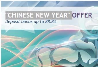 “Chinese New Year” Forex bonus up to 88.8% – RoboForex