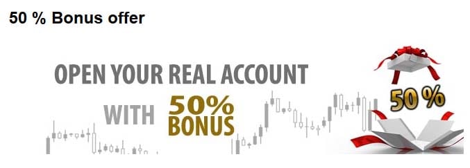 50% Trading Bonus Promotion on all Deposits