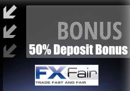 50% Forex Deposit Bonus credit bonus