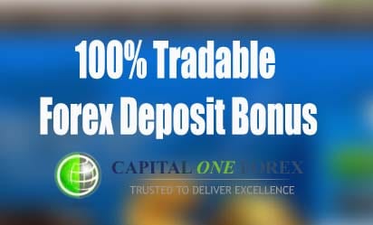 100% Forex Tradeable Margin Bonus