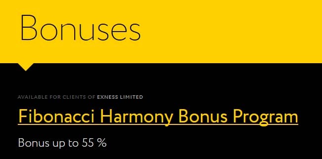 up to 55% Forex bonus on Deposit