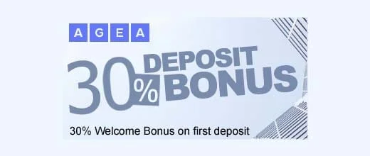 30% Welcome Deposit Bonus of Each Deposit – AGEA