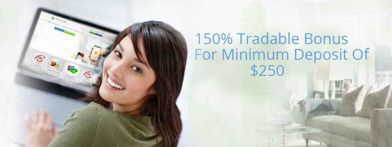 150% Forex trade able bonus