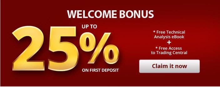 Get 25% FX Deposit Bonus