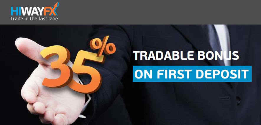 Forex 35% Tradable Bonus on First Deposit