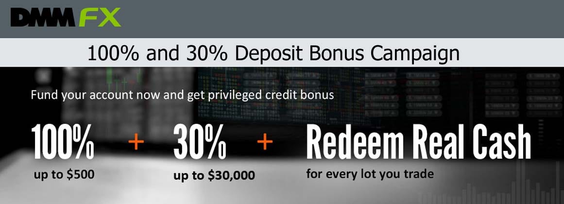 forex deposit bonus dmmfx 100% Bonus