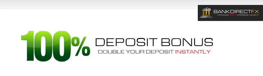 BankDirectFX 100% Deposit Bonus