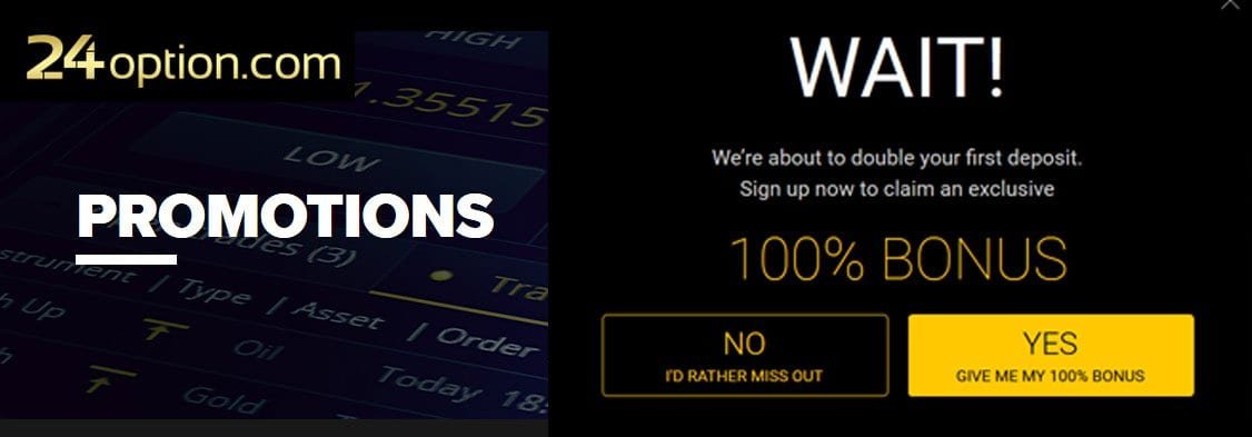 24options 100% Binary Deposit Bonus