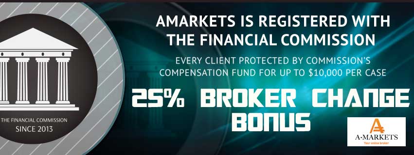 amarkets Forex broker change bonus