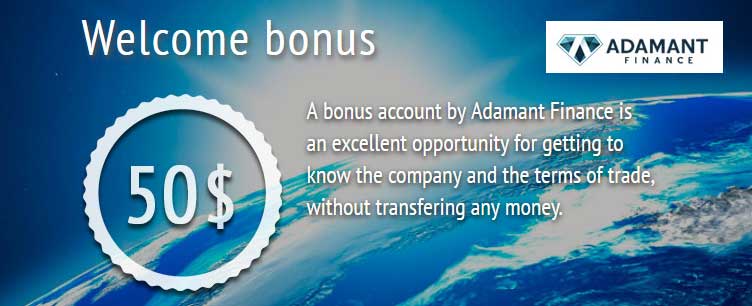 Adamant Finance $50 NON-Deposit Forex Bonus