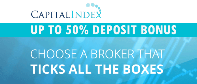 Capital Index up to 50% Deposit bonus