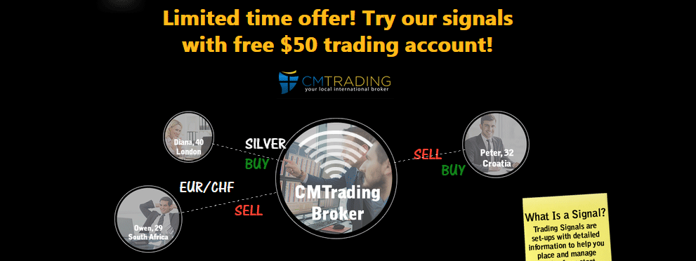 CM Trading no-deposit trading bonus signals