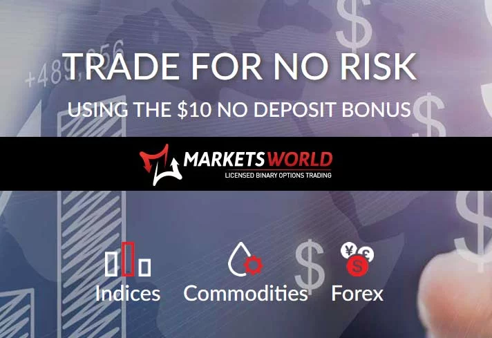 $10 Binary No Deposit Bonus Code – MarketsWorld