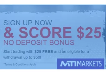 SIGN UP $25 NO DEPOSIT BONUS – MTiMarkets