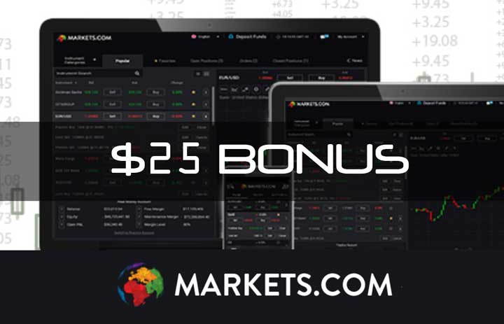 $25 NO-Deposit Trading Credit – Markets.Com