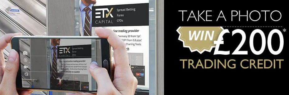 Win £200 Trading Credit to Take a Photo – ETX Capital