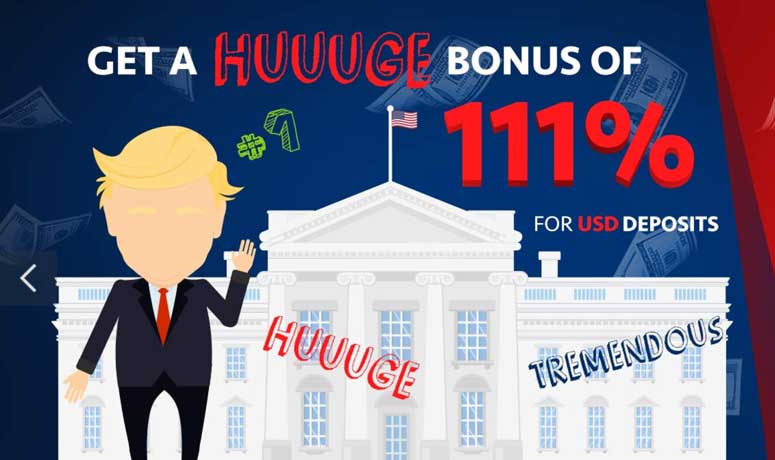 Presidential Bonus up to 111% – Rally Trade