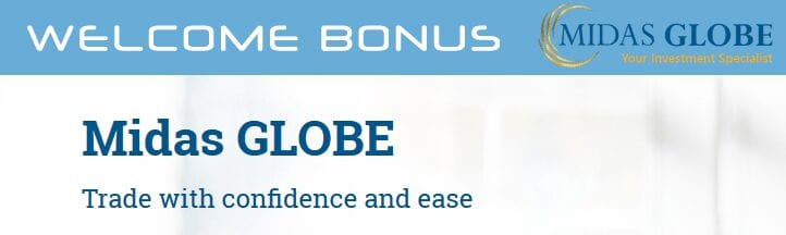 MidasGlobe Welcome Deposit Bonus