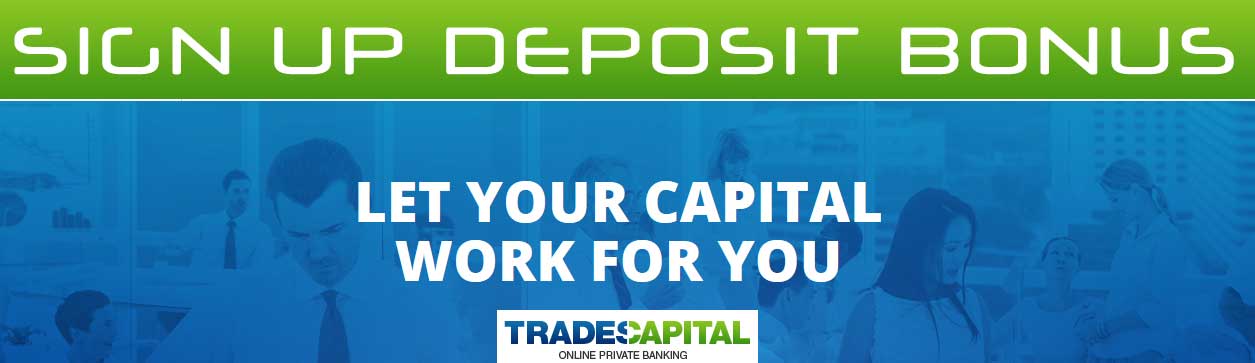TradesCapital First Deposit Trading Bonus