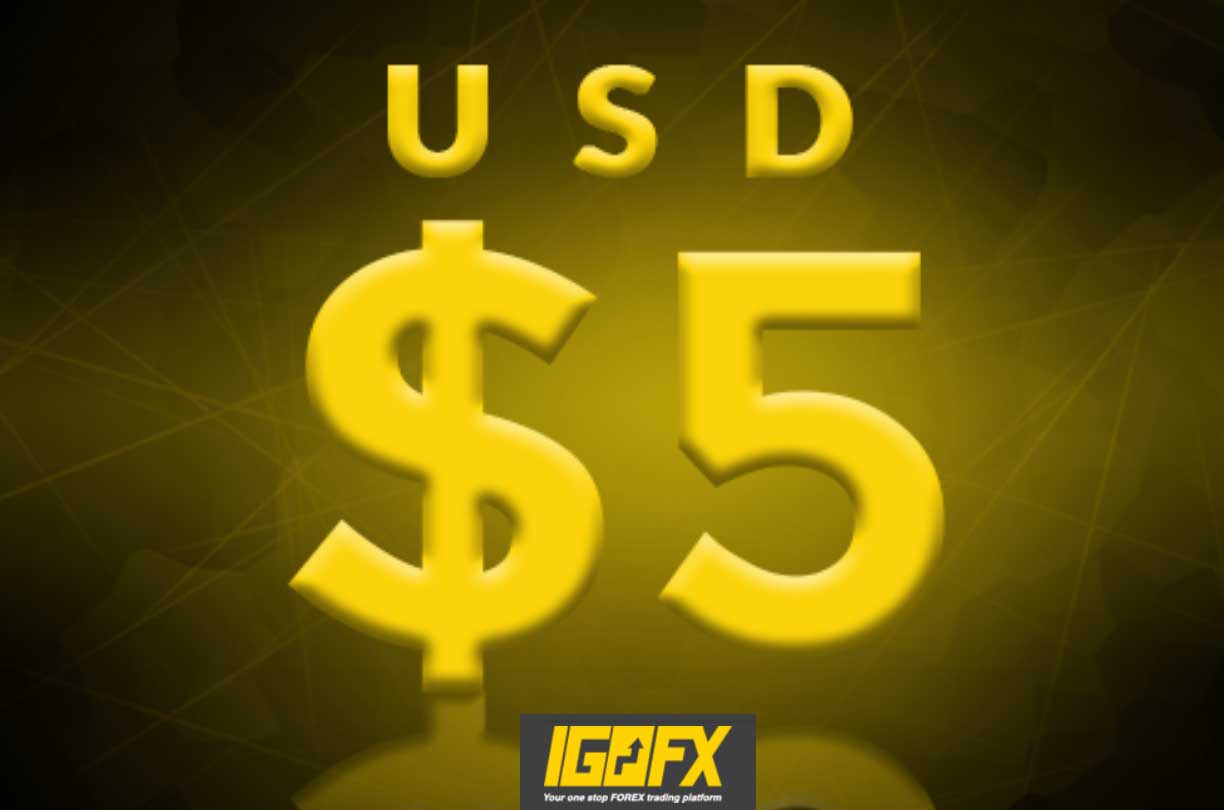 Free $5 USD NO Deposit BONUS – IGOFX