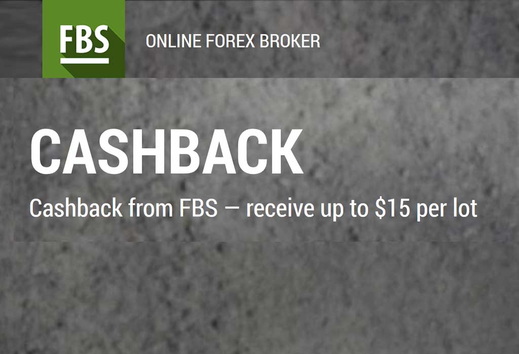 Up to $15 per lot Cashback – FBS