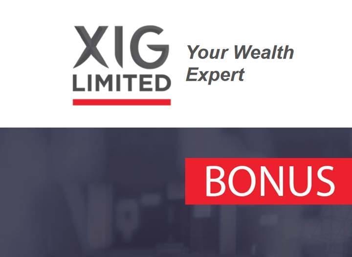 Deposit Trading Bonus – XIG Limited
