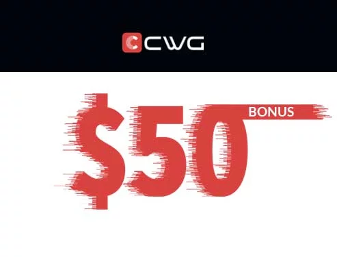 $100 Welcome No-Deposit Bonus – CWG MARKETS