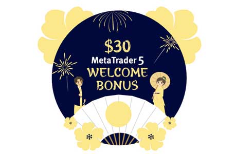 MT5 $30 Welcome Bonus – Dollars Markets
