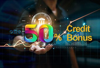 Credit Bonus 50% – Trex Globals