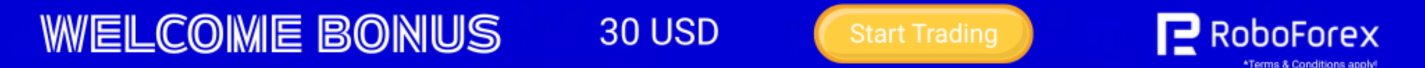 RoboForex $30 Welcome Bonus Promotion Banner