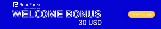 RoboForex $30 Welcome Bonus Promotion Banner